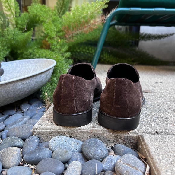 Mens Bruno Magli Brown Suede Loafers - Picture 5 of 5